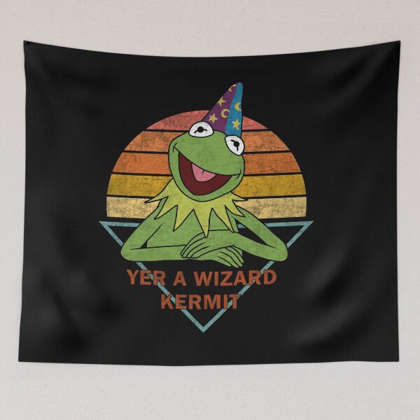 Item preview, Yer A Wizard Kermit designed and sold by ValentinaHramov.