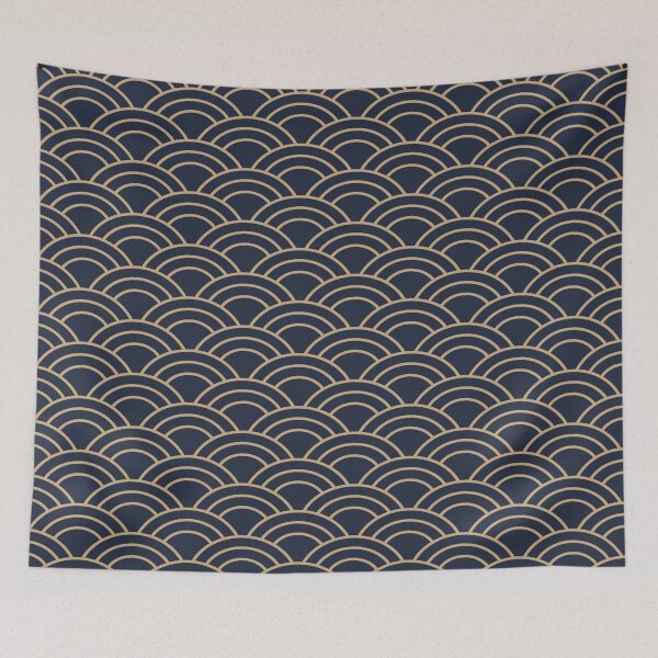Item preview, Seigaiha Japanese Wave Pattern designed and sold by LashCreations.