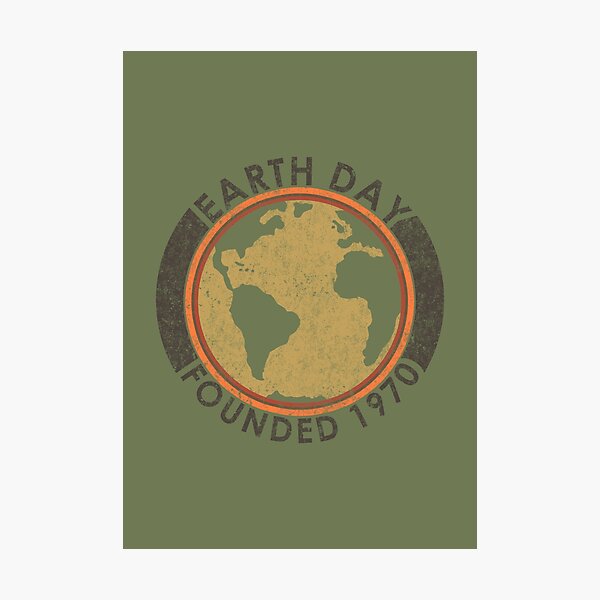 Earth Day: Old School Photographic Print