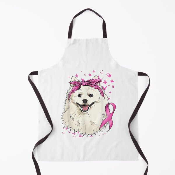 Item preview, American Eskimo Pink Ribbon Breast Cancer Awareness Survivor  designed and sold by JethroShop.