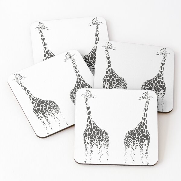 Item preview, Twin Spotted Standing Giraffes designed and sold by TheWildFlix.