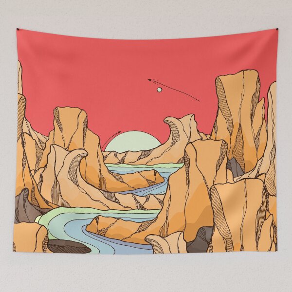 Item preview, Canyon rock river designed and sold by Swadeillustrations.