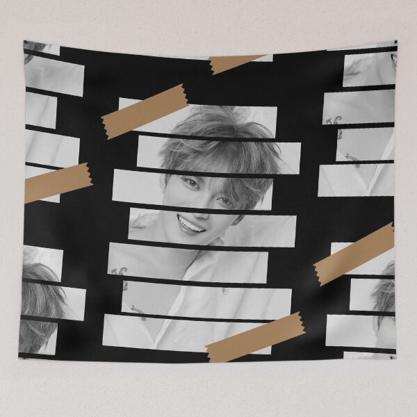 Item preview, Kim Jaejoon JYJ Jaejoon Korean Kpop Monochrome Stripe Design designed and sold by Piosenka Art.