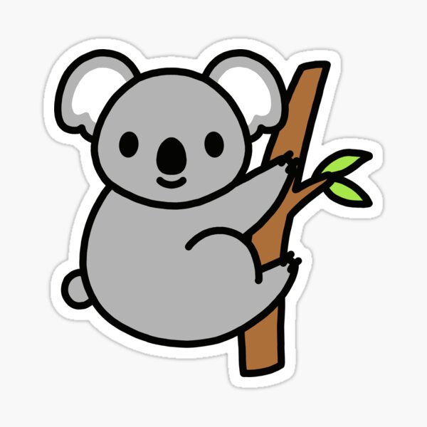 Lazy Koala Stickers 