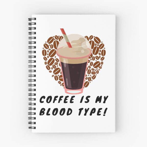Item preview, Coffee is my Blood Type (Cold and White) designed and sold by Heather  Hope.