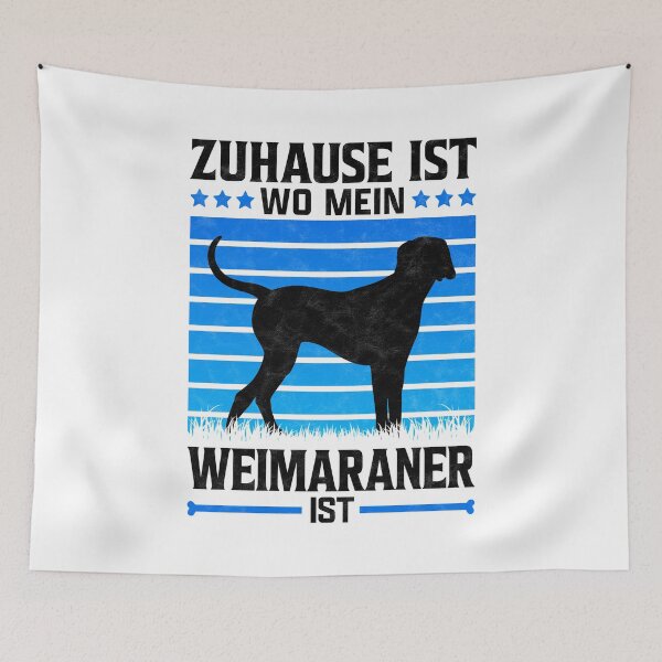 Item preview, Weimaraner home hunting dog pointing dog saying designed and sold by madgrfx.