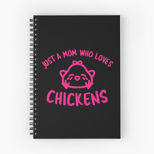 Item preview, Just A Mom Who Loves Chickens -funny chicken design in pink text designed and sold by katiekendall.