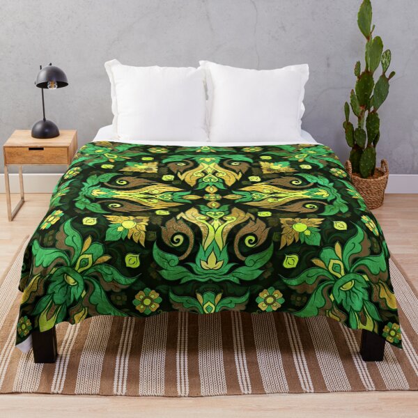 Item preview, Thai Ornament - Gold and Green designed and sold by k9printart.