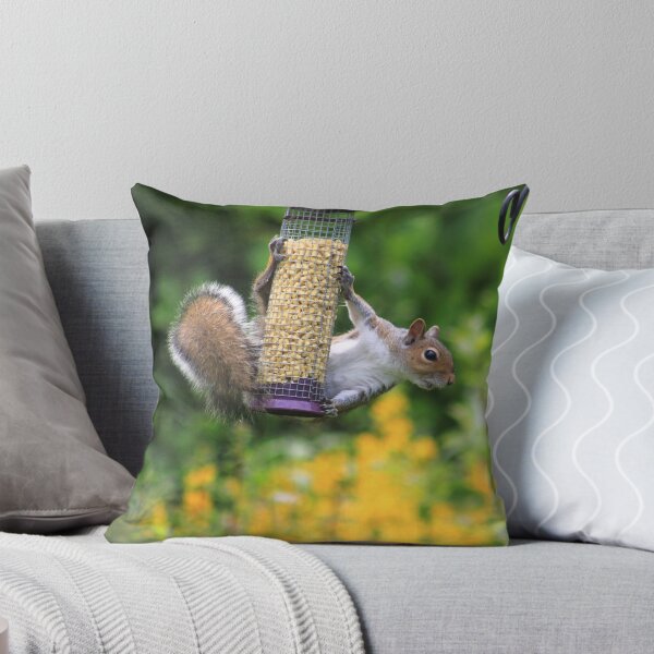 Item preview, Grey squirrel on bird feeder designed and sold by turniptowers.