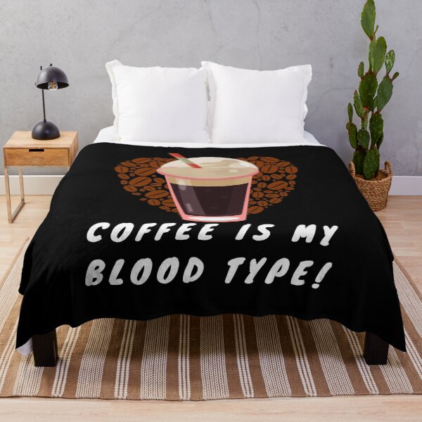 Item preview, Coffee is my Blood Type (Ice Coffee Black) designed and sold by Heather Hope.