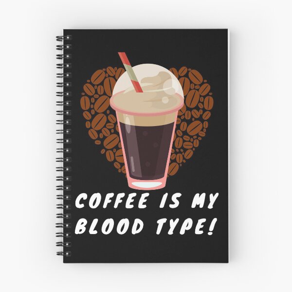 Item preview, Coffee is my Blood Type (Ice Coffee Black) designed and sold by Heather  Hope.