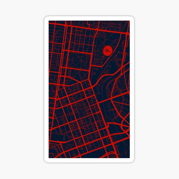 Item preview, Melbourne Demons Road Map designed and sold by fortalyst.