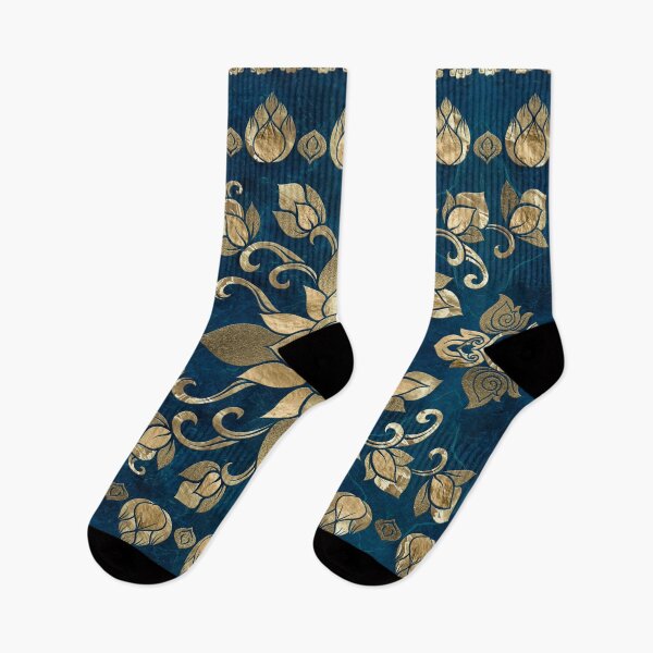 Item preview, Thai Ornament - Gold and Dark Blue designed and sold by k9printart.