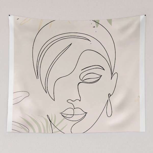 Item preview, Minimalist woman portrait designed and sold by paulrommer.
