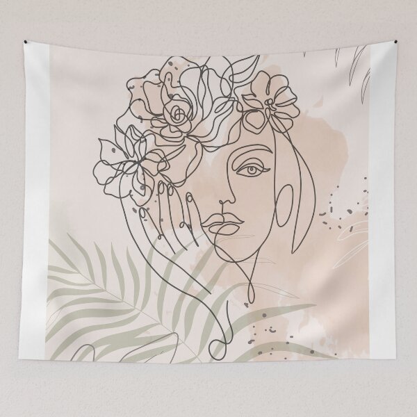 Item preview, Minimalist woman portrait designed and sold by paulrommer.