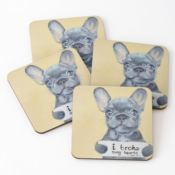 Item preview, I broke many hearts and stuff.... shhhh, French Bulldog designed and sold by Almondtree.