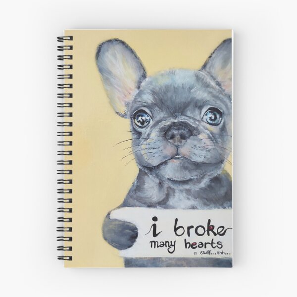 Item preview, I broke many hearts and stuff.... shhhh, French Bulldog designed and sold by Almondtree.