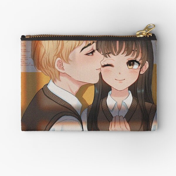 Aesthetic anime girl and boy pfp Zipper Pouch for Sale by Kawaiishizz