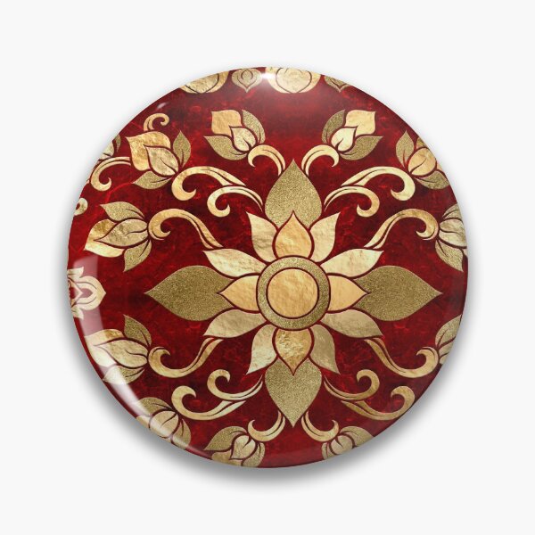 Item preview, Thai Ornament - Gold and Red designed and sold by k9printart.