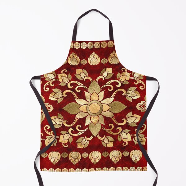 Item preview, Thai Ornament - Gold and Red designed and sold by k9printart.