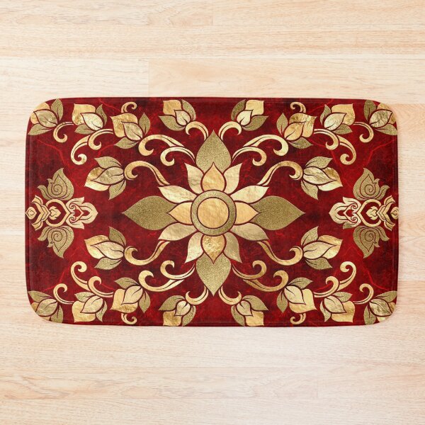 Item preview, Thai Ornament - Gold and Red designed and sold by k9printart.
