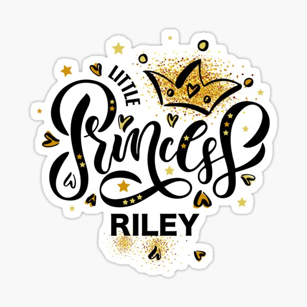 Riley Name Sign wth Crown Design for Litte Queen