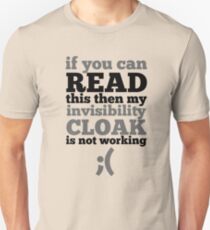 Invisibilty cloak error Unisex T-Shirt