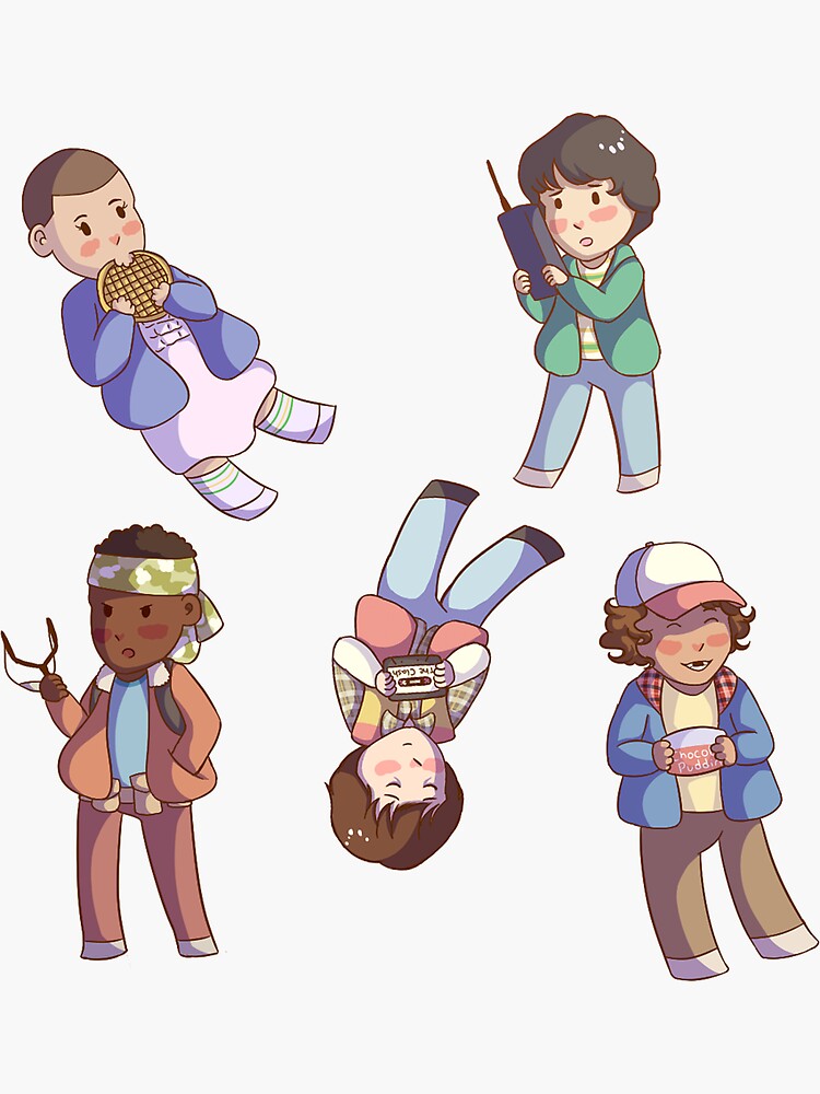 stranger things stickers sticker by niktropolis24 redbubble