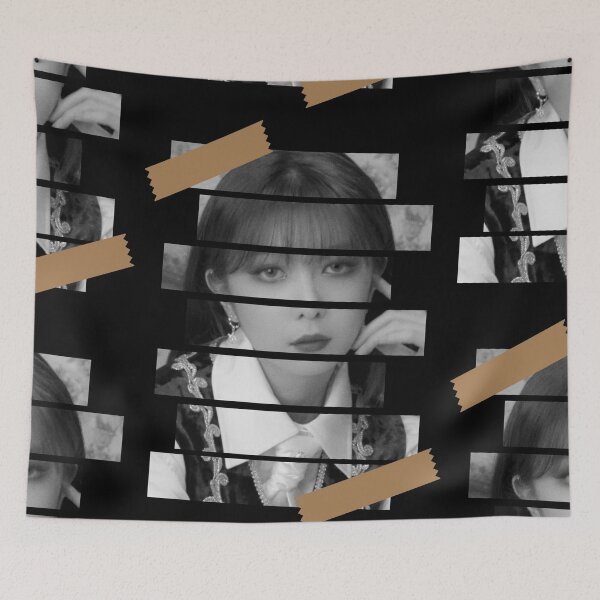 Item preview, Lee Yu Bin Dreamcatcher Dami Korean Kpop Monochrome Stripe Design designed and sold by Piosenka Art.