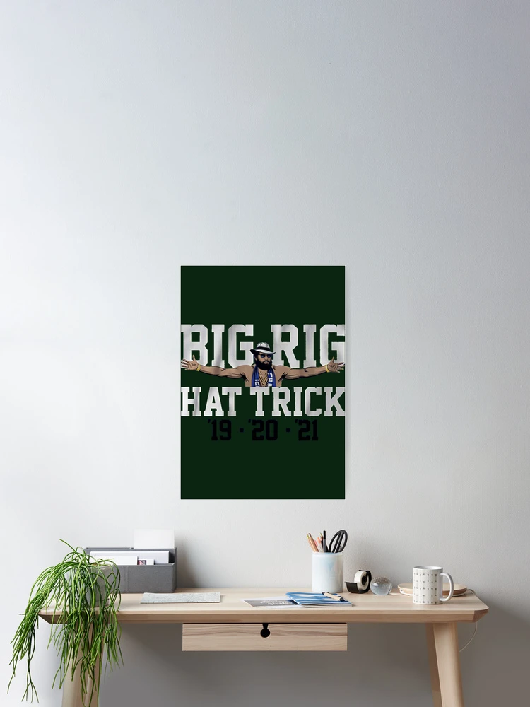 Thumbnail 2 of 3, Poster, Big Rig Hat Trick designed and sold by RavelledKnit.