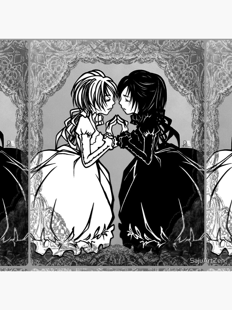 Thumbnail 2 of 2, Tote Bag, Mirror - mirror emotion, happy white, sad black designed and sold by SajuArtZen.