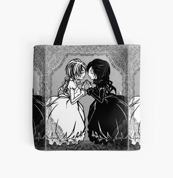 Mirror - mirror emotion, happy white, sad black All Over Print Tote Bag