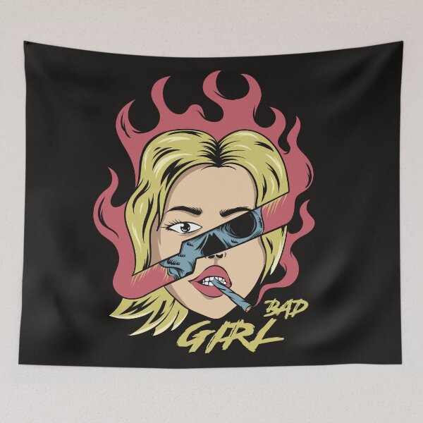 Item preview, Bad Girl Women Pop Art Illustration designed and sold by Peekonet.