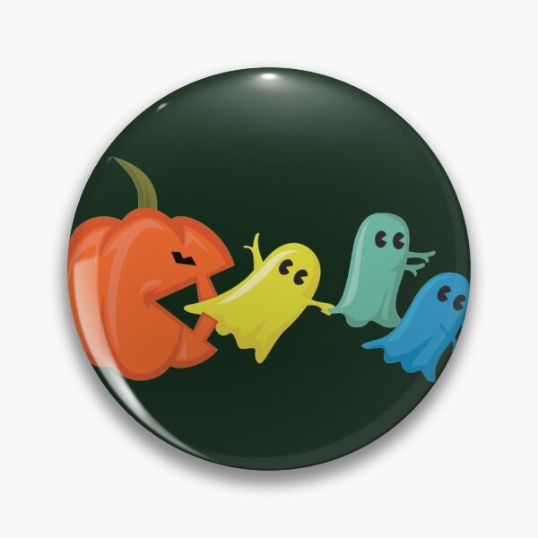 Item preview, Funny Halloween Pumpkin Eating Ghosts designed and sold by RavelledKnit.