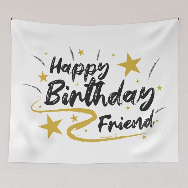 Item preview, Happy Birthday Friend wish designed and sold by Muditha88.