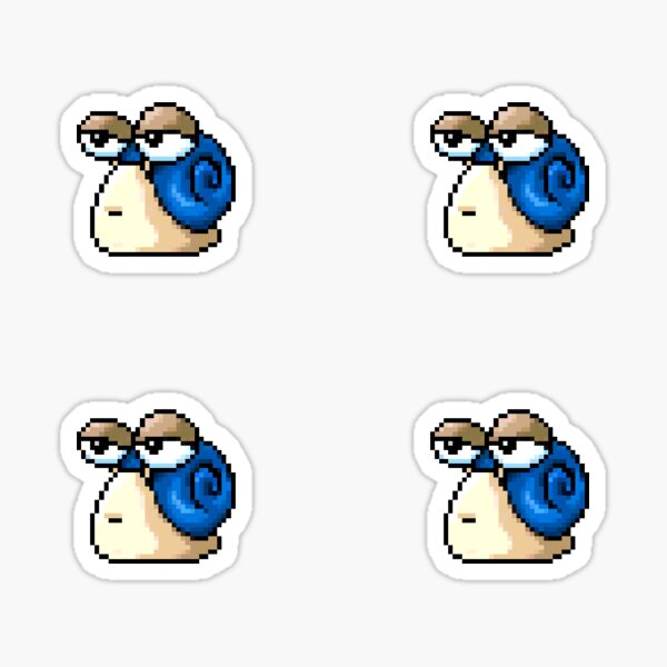 "MapleStory Blue Snail Monster Nostalgia" Sticker for Sale by