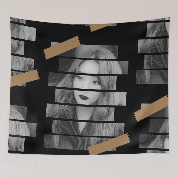 Item preview, Kim BoRa Dreamcatcher SuA Korean Kpop Monochrome Stripe Design designed and sold by Piosenka Art.