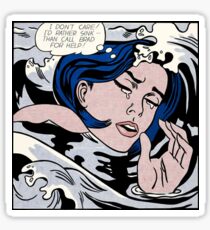 Lichtenstein's id rather sink Sticker