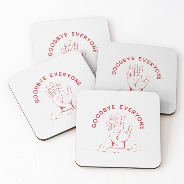 Item preview, goodbye everyone (red-white) designed and sold by bantaam.
