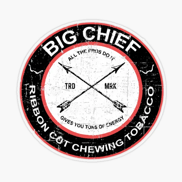 Big Chief chewing tobacco from the Sandlot Sticker