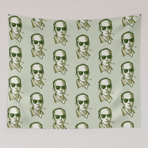 Item preview, Hunter S. Thompson green designed and sold by Cloxboy.