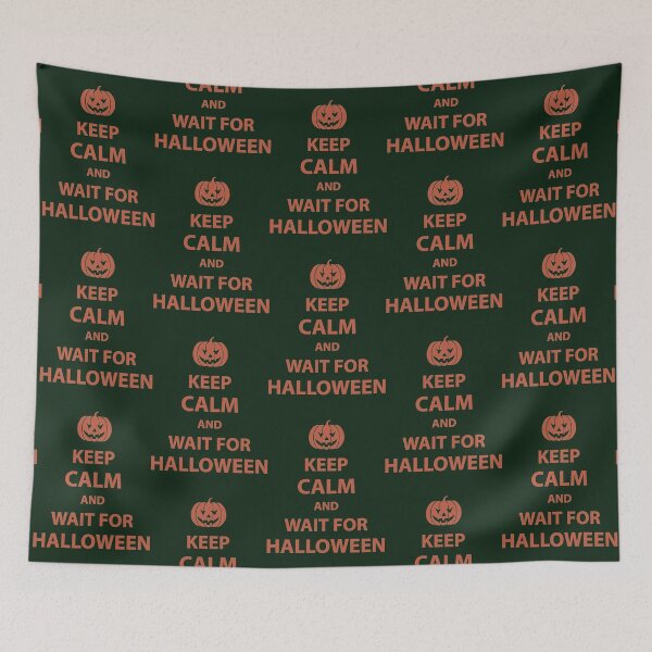 Item preview, Keep Calm And Wait For Halloween designed and sold by RavelledKnit.