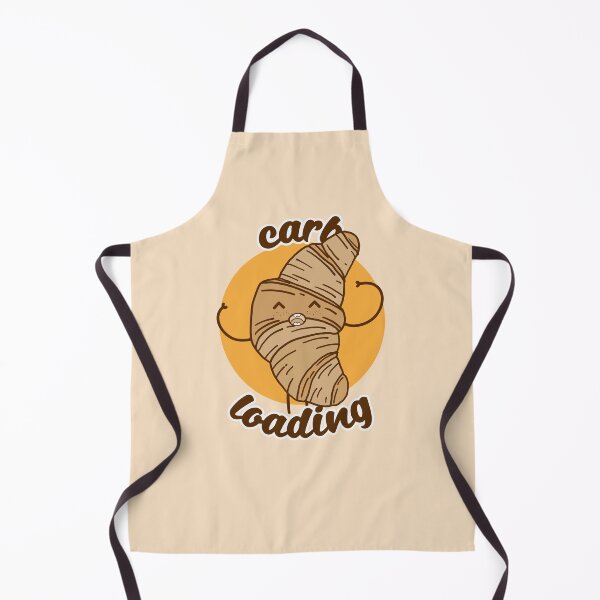 Item preview, sweet kawaii croissant with the statement "carb loading" designed and sold by TrueType.