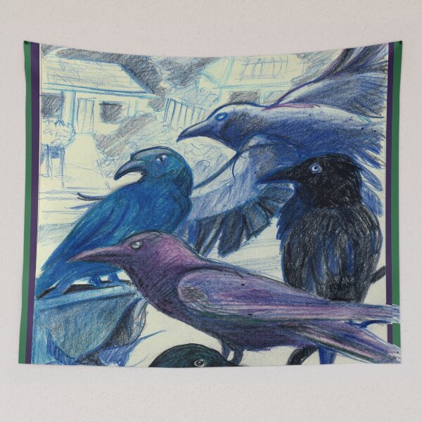 Item preview, ‘West Australian Raven’ (Corvus coronoides C. c. perplexus) designed and sold by Julie Fearns-Pheasant.