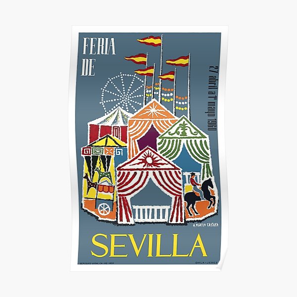 Póster del Festival de Sevilla de España 1960 Póster