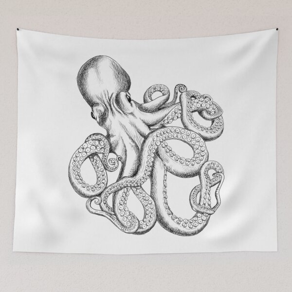 Item preview, Octopus T-ShirtRealistic Octopus - Two Tone designed and sold by CumbeAubu.