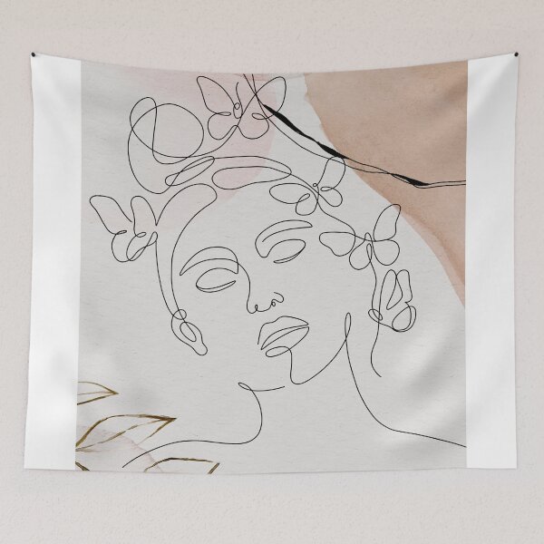 Item preview, Minimalist woman portrait designed and sold by paulrommer.