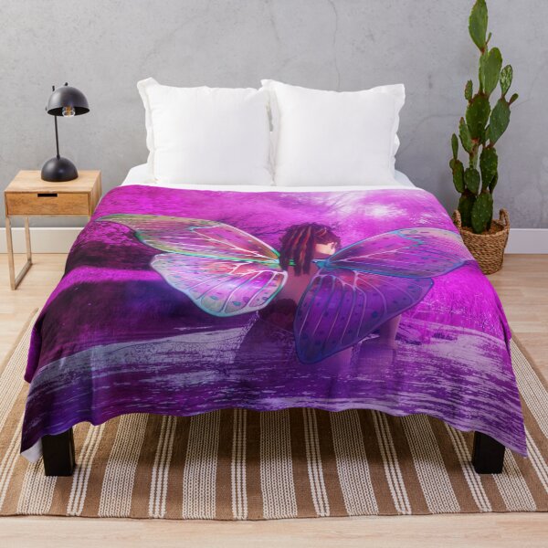 Item preview, Fantasy fairy in purple forest designed and sold by AnnArtshock.