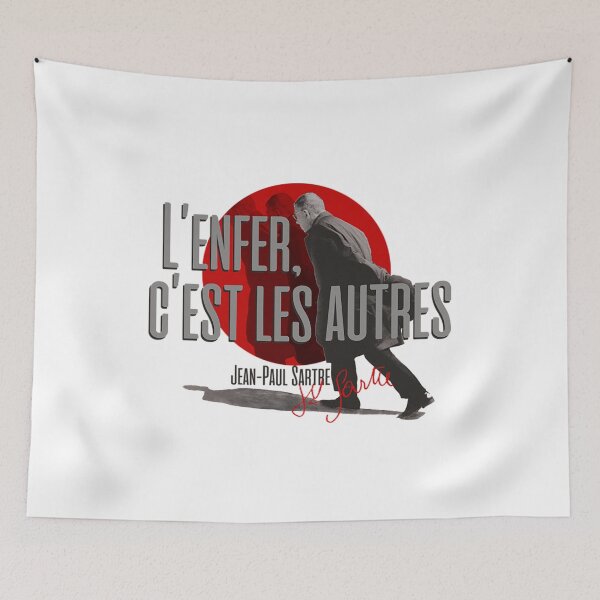 Item preview, Hell Is Other People T-ShirtSartre Hell Is Other People L'enfer, c'est les autres Jean Paul Sartre Quote designed and sold by BasilRobert.