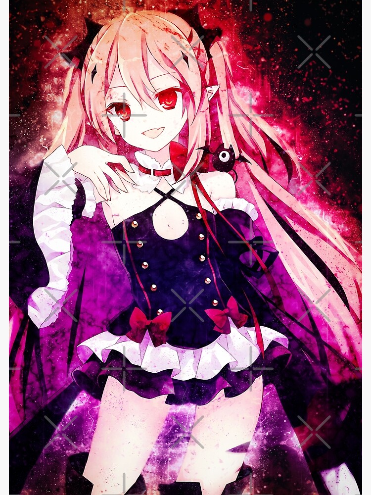 Krul Tepes Seraph of the end Anime Girl Fanart | Greeting Card